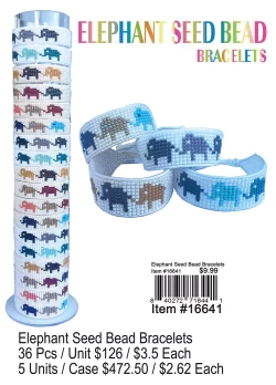 Elephant Seed Bead Bracelets